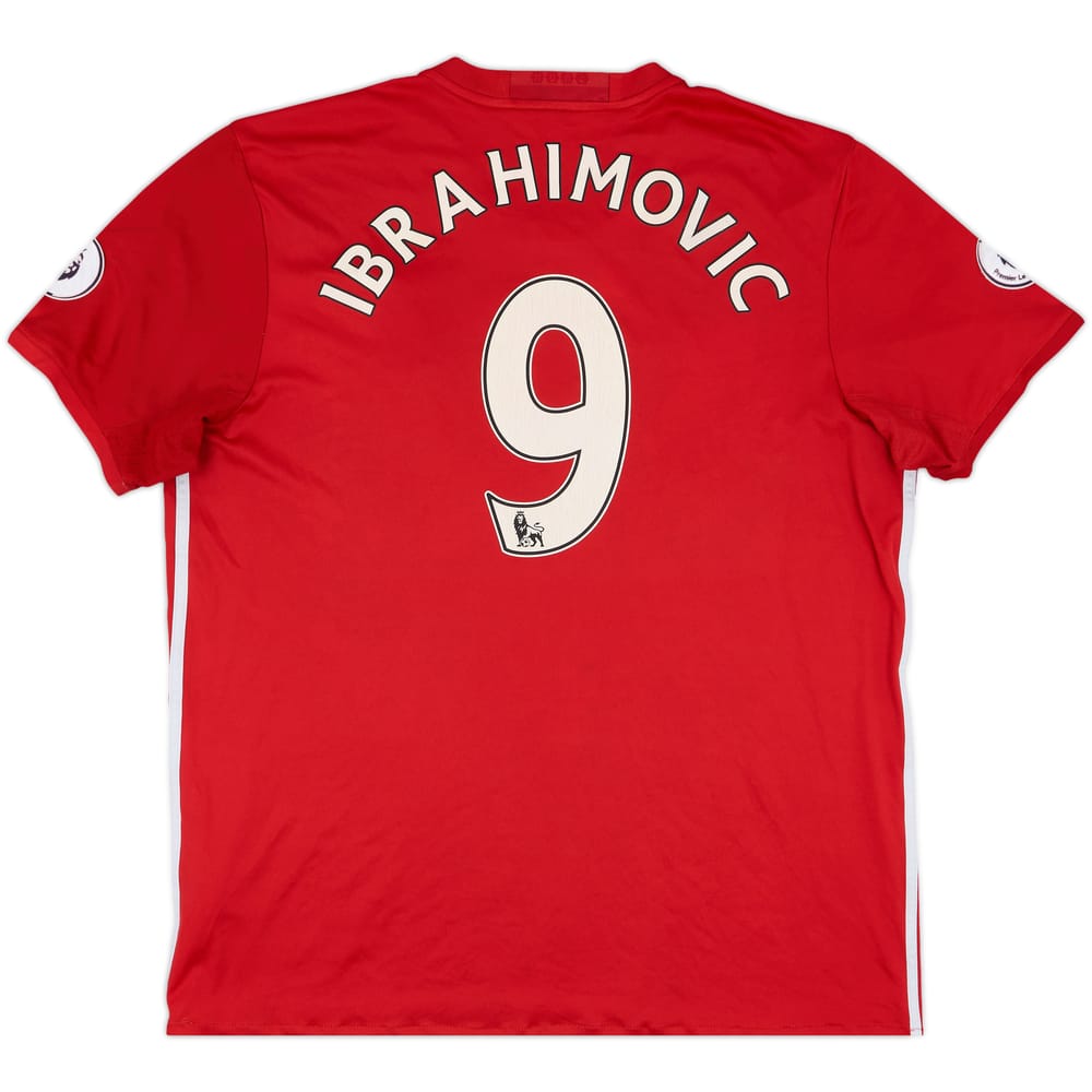 2016-17 Manchester United Home Shirt Ibrahimovic #9 - 5/10 - (XL)