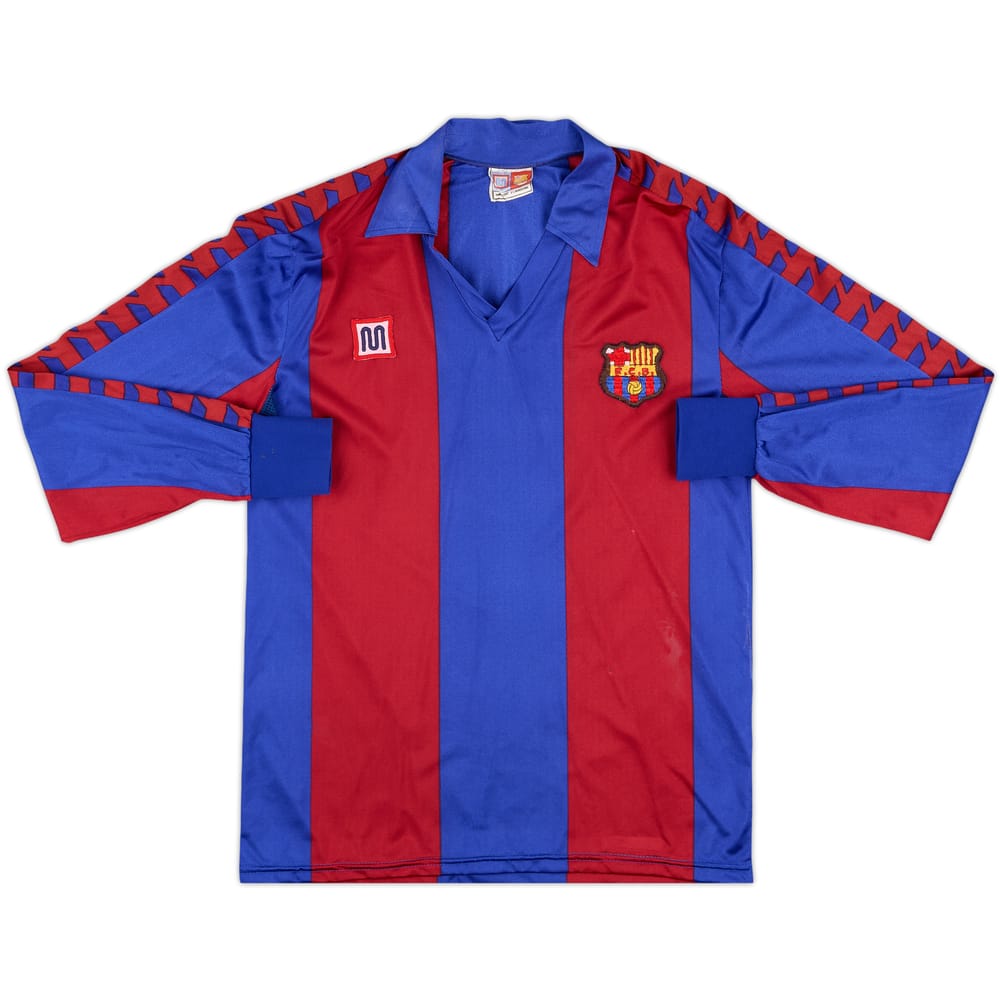 1989-92 Barcelona Home L/S Shirt - 6/10 - (XS)