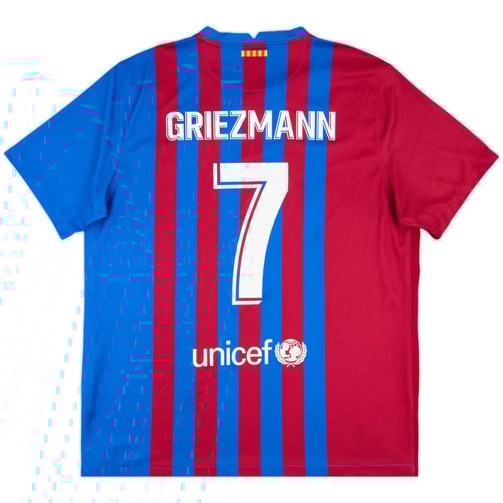 2021-22 Barcelona Home Shirt Griezmann #7 - 6/10 - (XL)