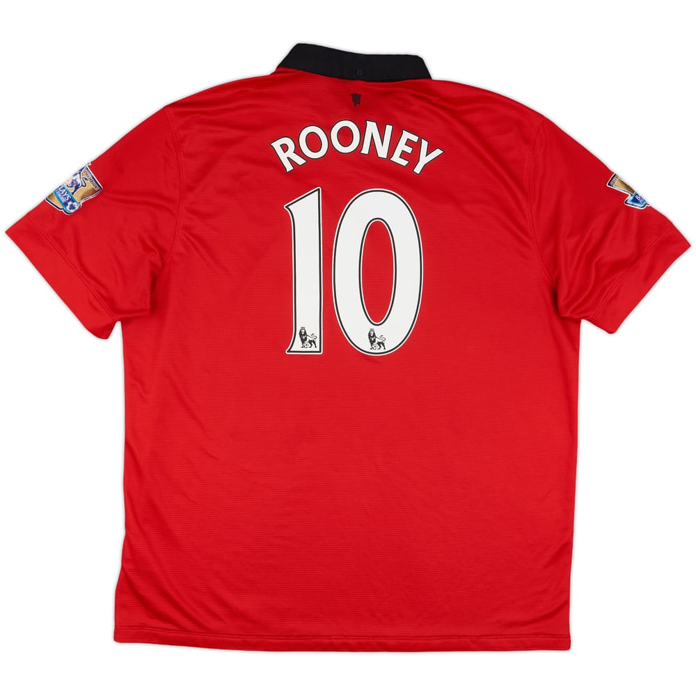 2013-14 Manchester United Home Shirt Rooney #10 - 6/10 - (XXL)