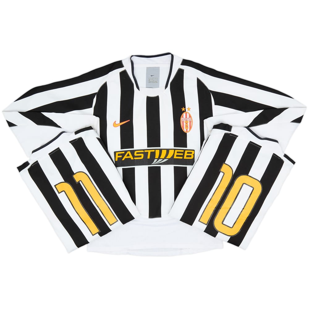 2003-04 Juventus Home L/S Shirt - 5/10 - (L.Boys)