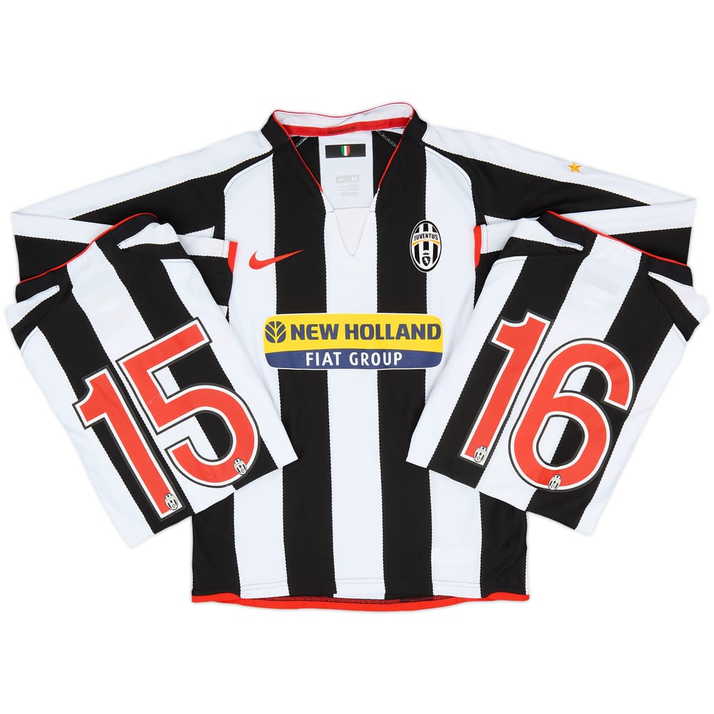 2007-08 Juventus Home L/S Shirt - 7/10 - (M.Boys)