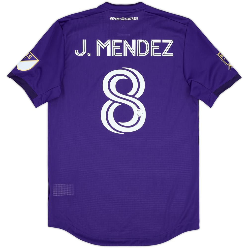 2019 Orlando City Authentic Home Shirt J. Mendez #8 - 10/10 - (S)