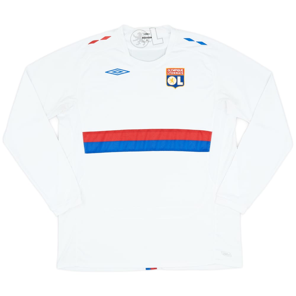 2009-10 Lyon Home L/S Shirt - 8/10 - (XL)