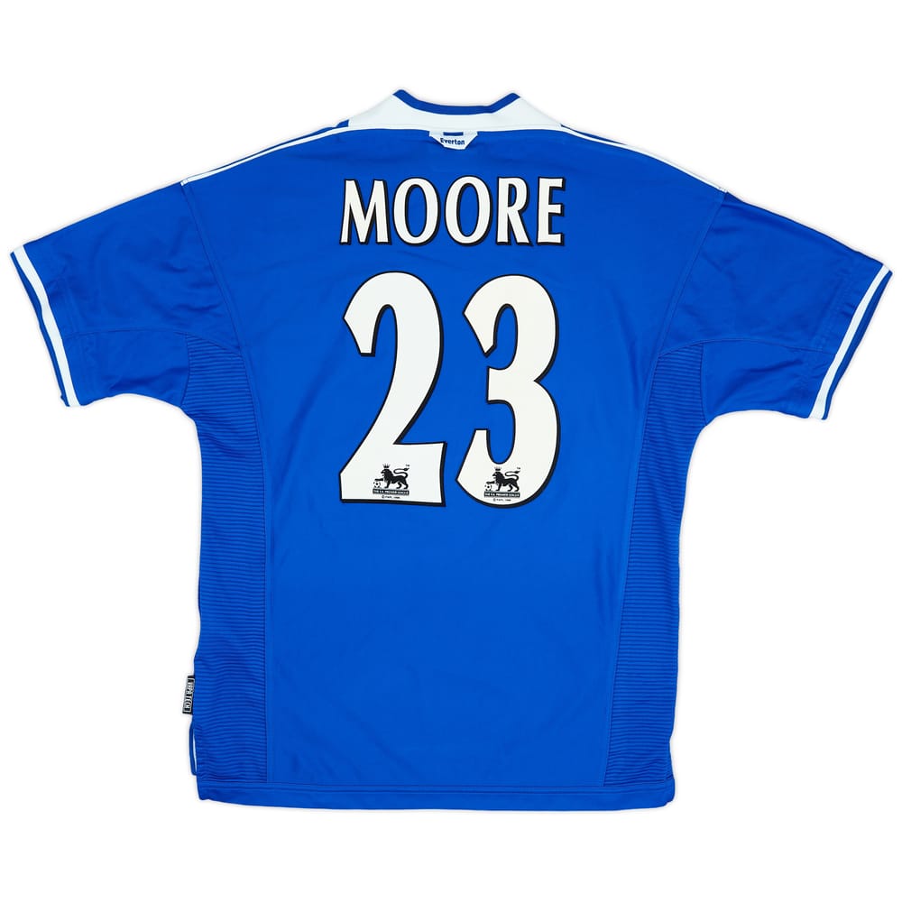1999-00 Everton Home Shirt Moore #23 - 9/10 - (L)