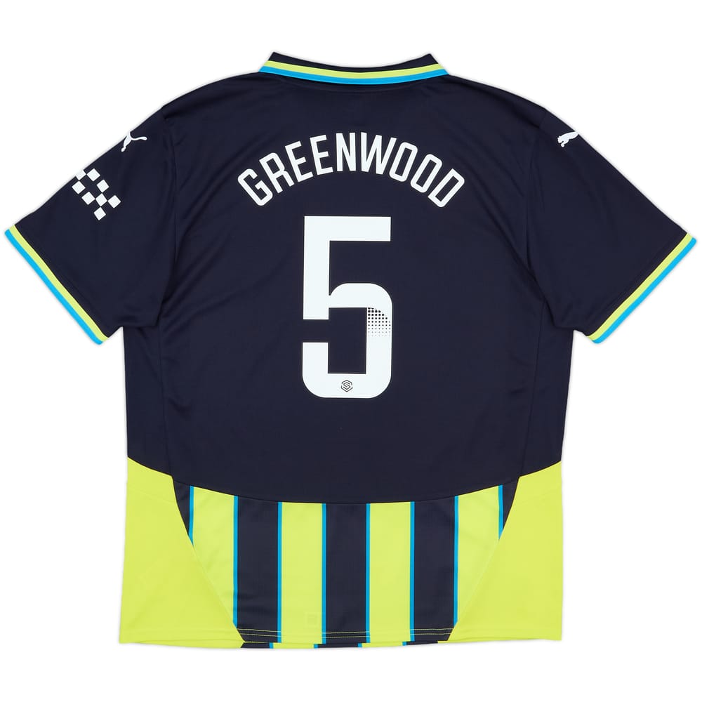 2024-25 Manchester City Women's Away Shirt Greenwood #5 - 10/10 - (Men's L)