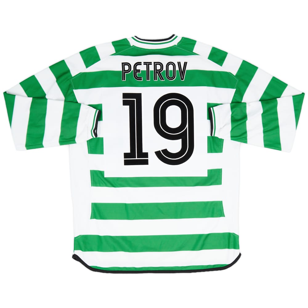 2001-03 Celtic Home L/S Shirt Petrov #19 - 10/10 - (XL)