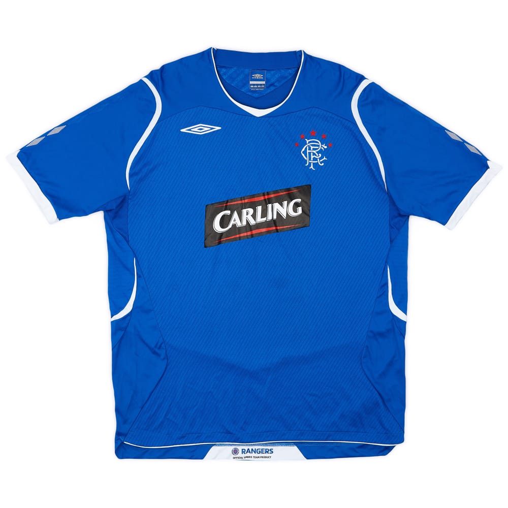 2008-09 Rangers Home Shirt - 8/10 - (XL)