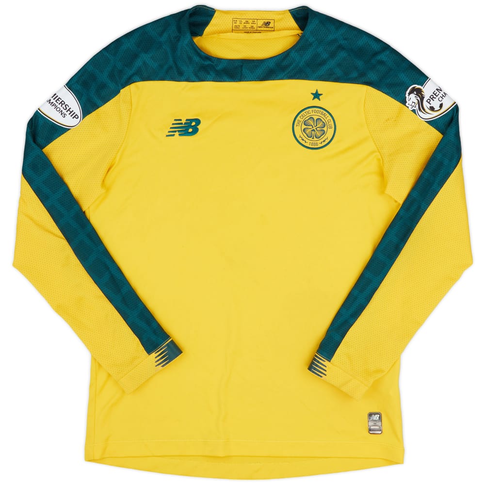 2019-20 Celtic Away L/S Shirt - 7/10 - (XL.Boys)