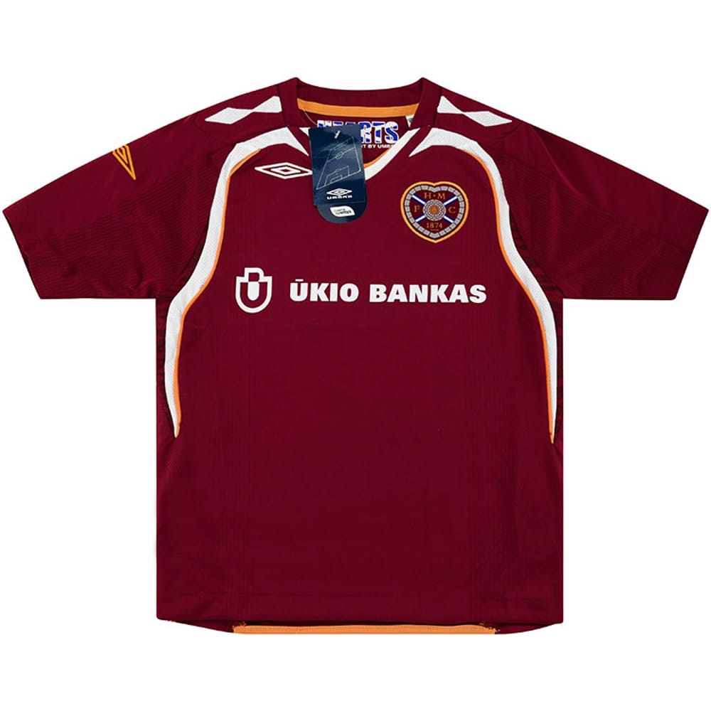 2007-08 Hearts Home Shirt (S.Kids)