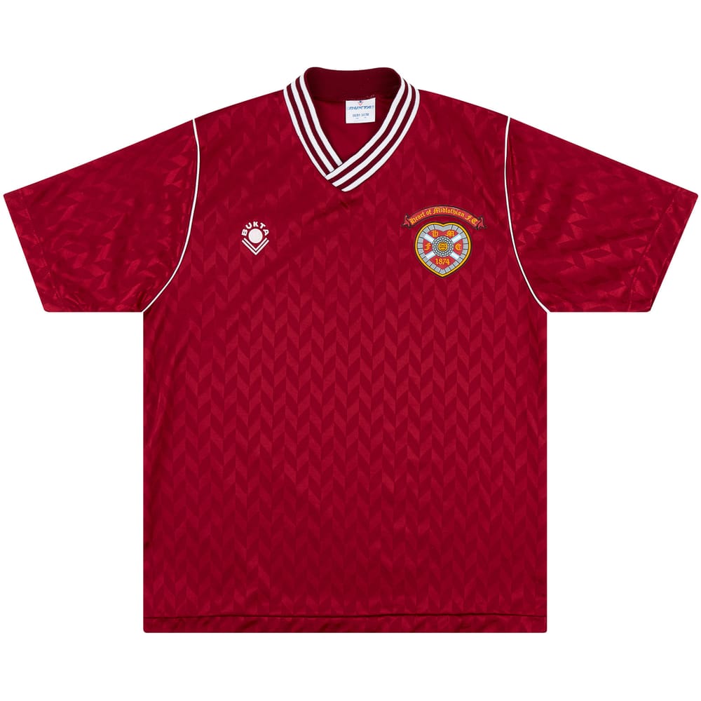 1989-90 Hearts Home Shirt - 8/10 - (S)