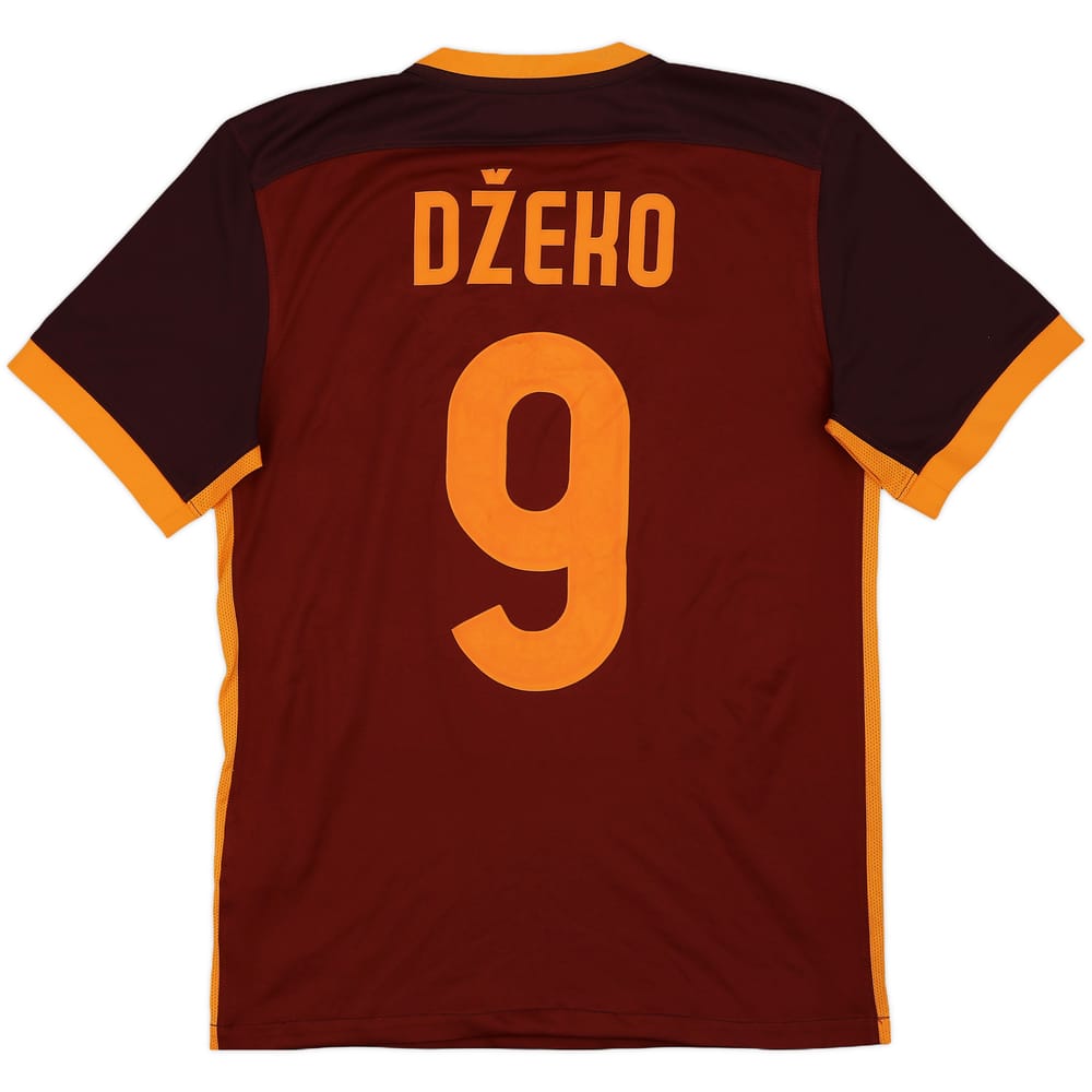2015-16 Roma Home Shirt Dzeko #9 - 6/10 - (S)