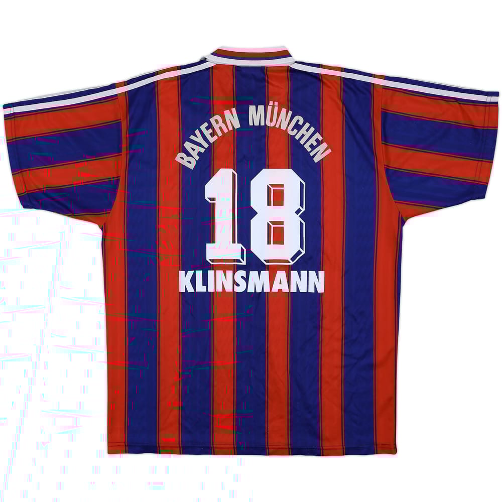 1995-97 Bayern Munich Home Shirt Klinsmann #18 - 6/10 - (L)