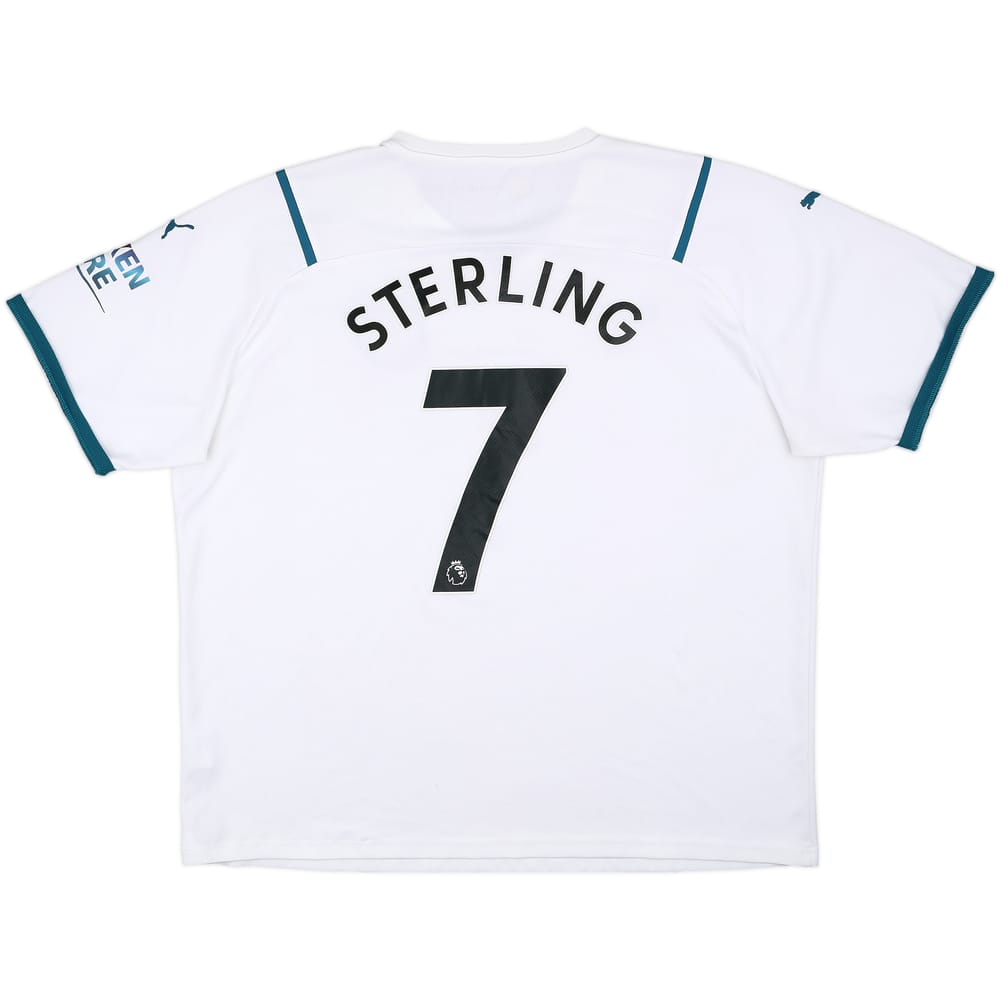 2021-22 Manchester City Away Shirt Sterling #7 - 6/10 - (XXL)