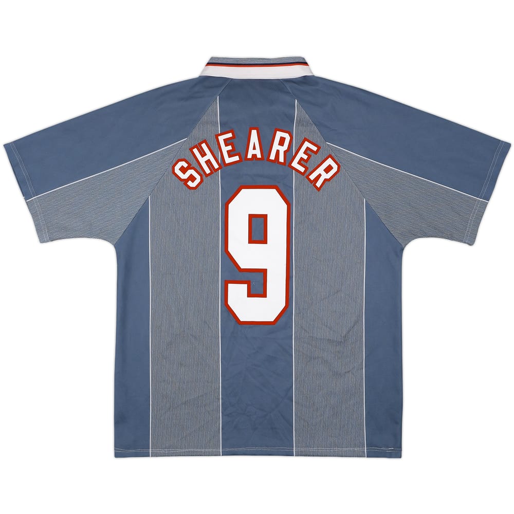 1996-97 England Away Shirt Shearer #9 - 7/10 - (L)