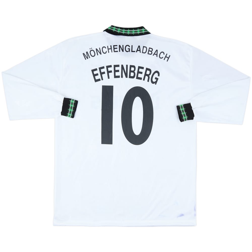 1995-96 Borussia Monchengladbach Home L/S Shirt Effenberg #10 - 7/10 - (XL)
