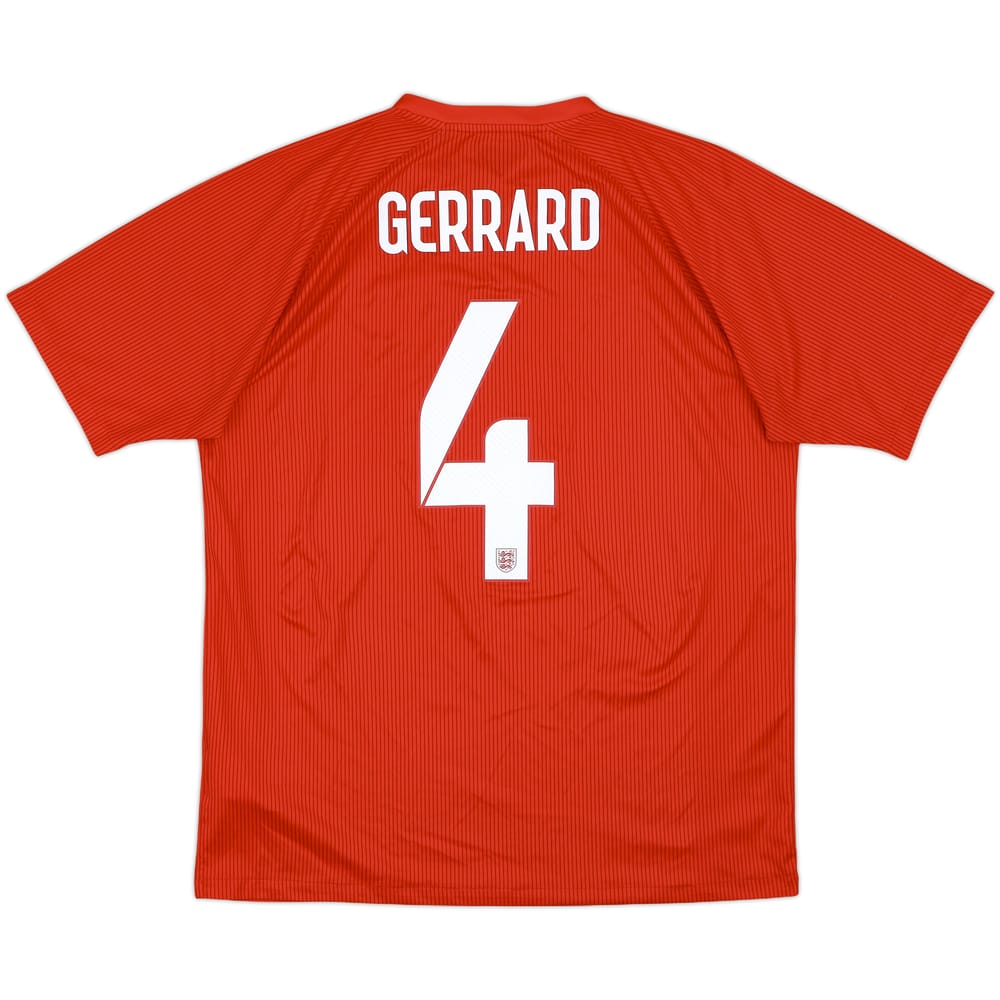 2014-15 England Away Shirt Gerrard #4 - 7/10 - (L)