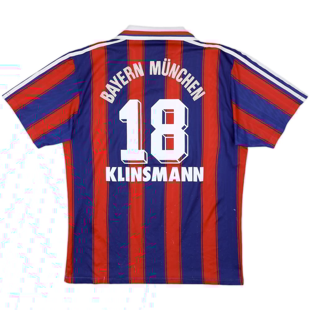 1995-97 Bayern Munich Home Shirt Klinsmann #18 - 6/10 - (M/L)