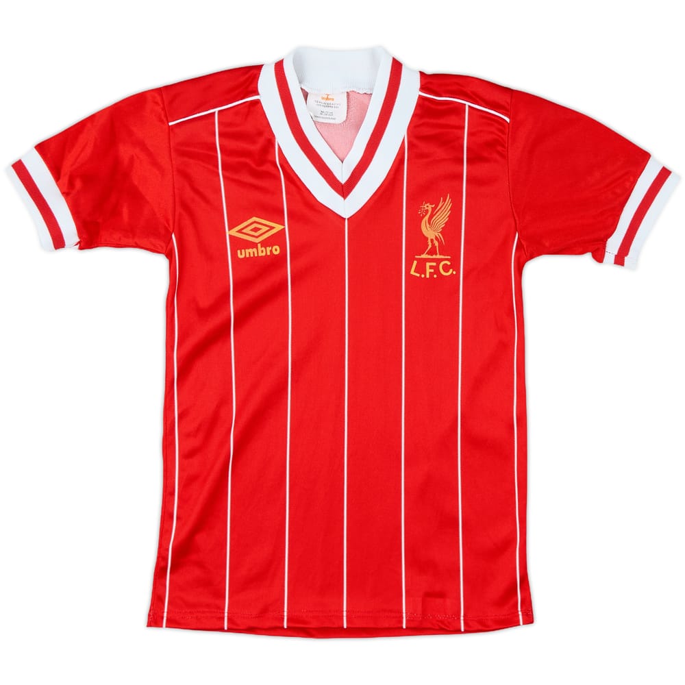 1982-85 Liverpool Home Shirt - 8/10 - (S.Boys)