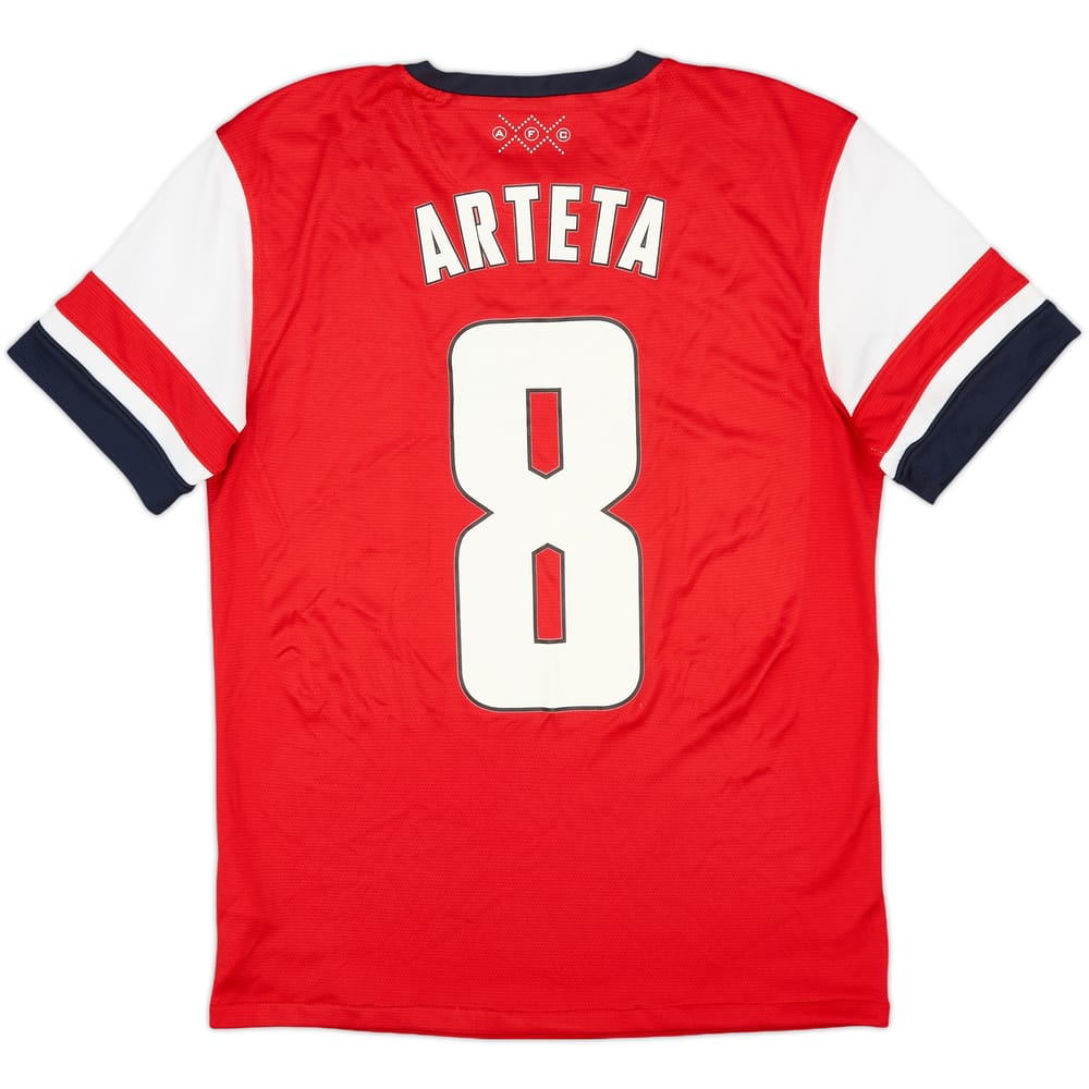 2012-14 Arsenal Home Shirt Arteta #8 - 7/10 - (S)