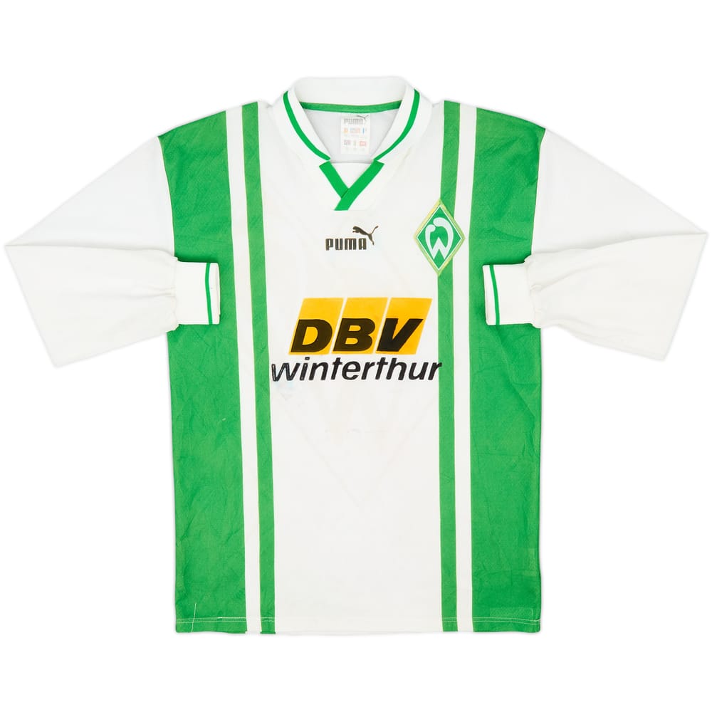 1996-97 Werder Bremen Home L/S Shirt - 5/10 - (XS)