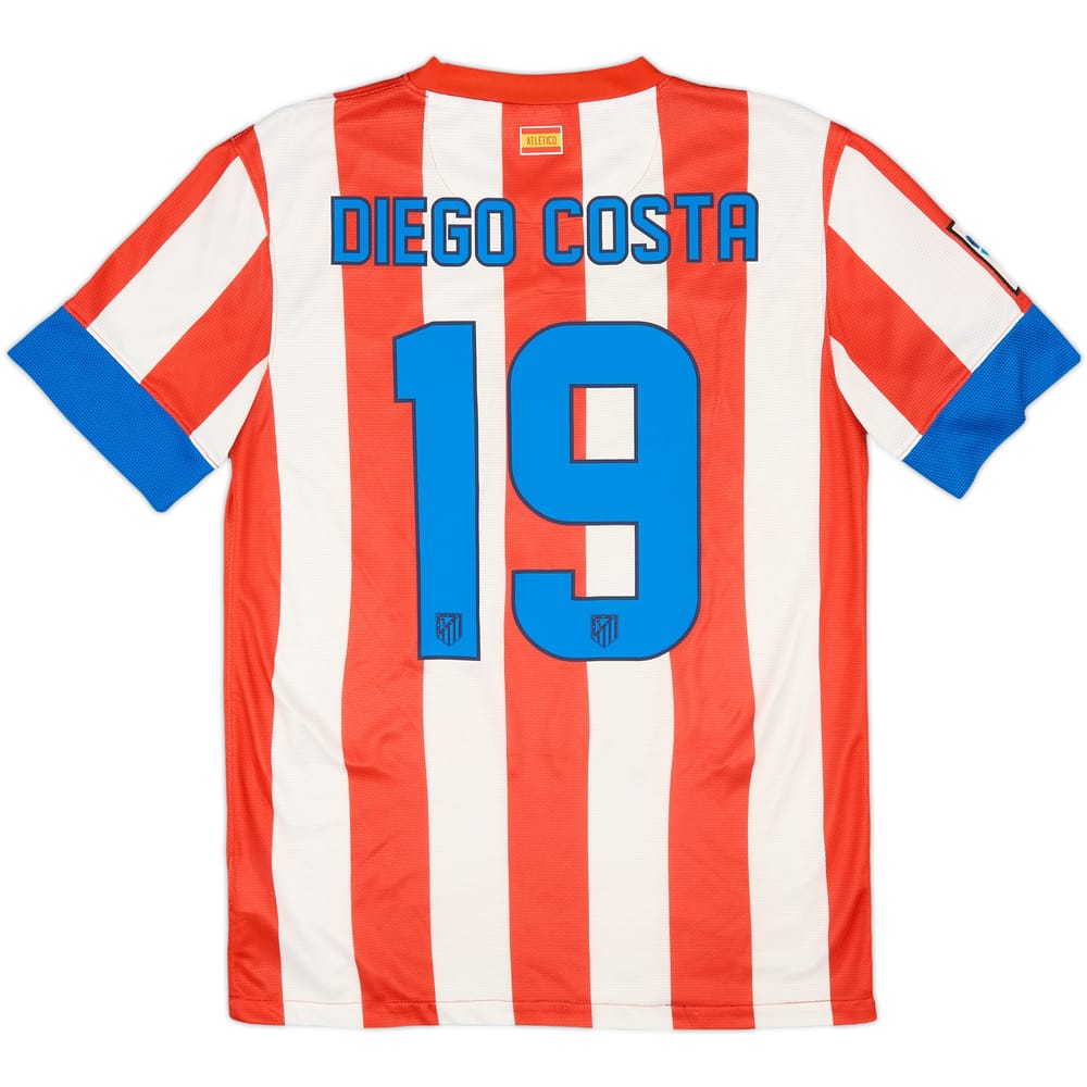 2012-13 Atletico Madrid Home Shirt D.Costa #19 - 6/10 - (S)