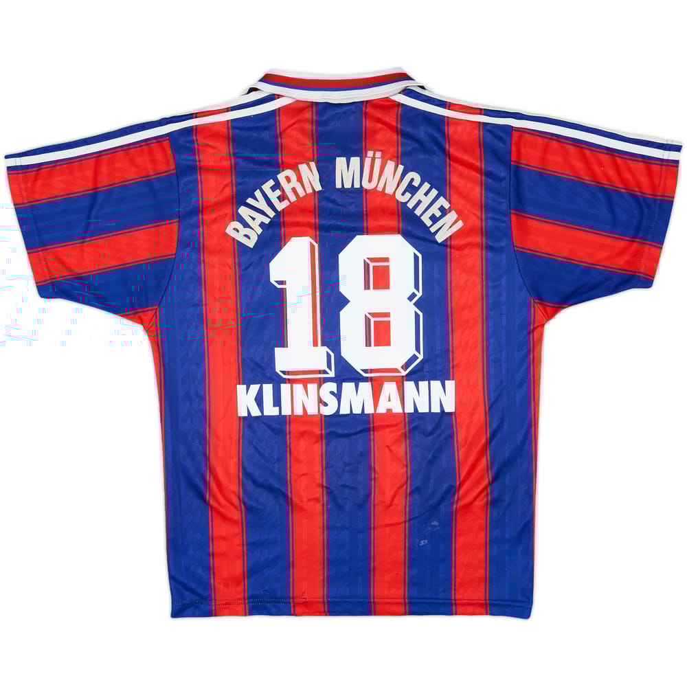 1995-97 Bayern Munich Home Shirt Klinsmann #18 - 7/10 - (S)