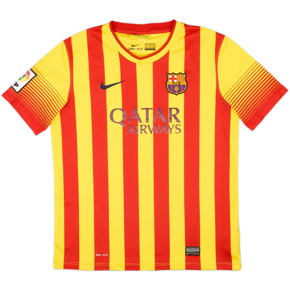 2013-15 Barcelona Away Shirt - 6/10 - (XL.Boys)
