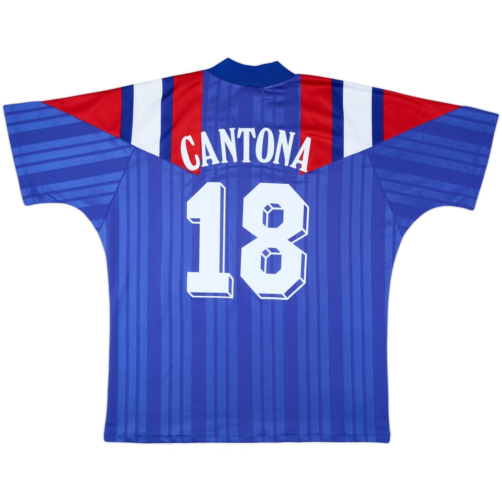 1992-94 France Home Shirt Cantona #18 - 7/10 - (XL)