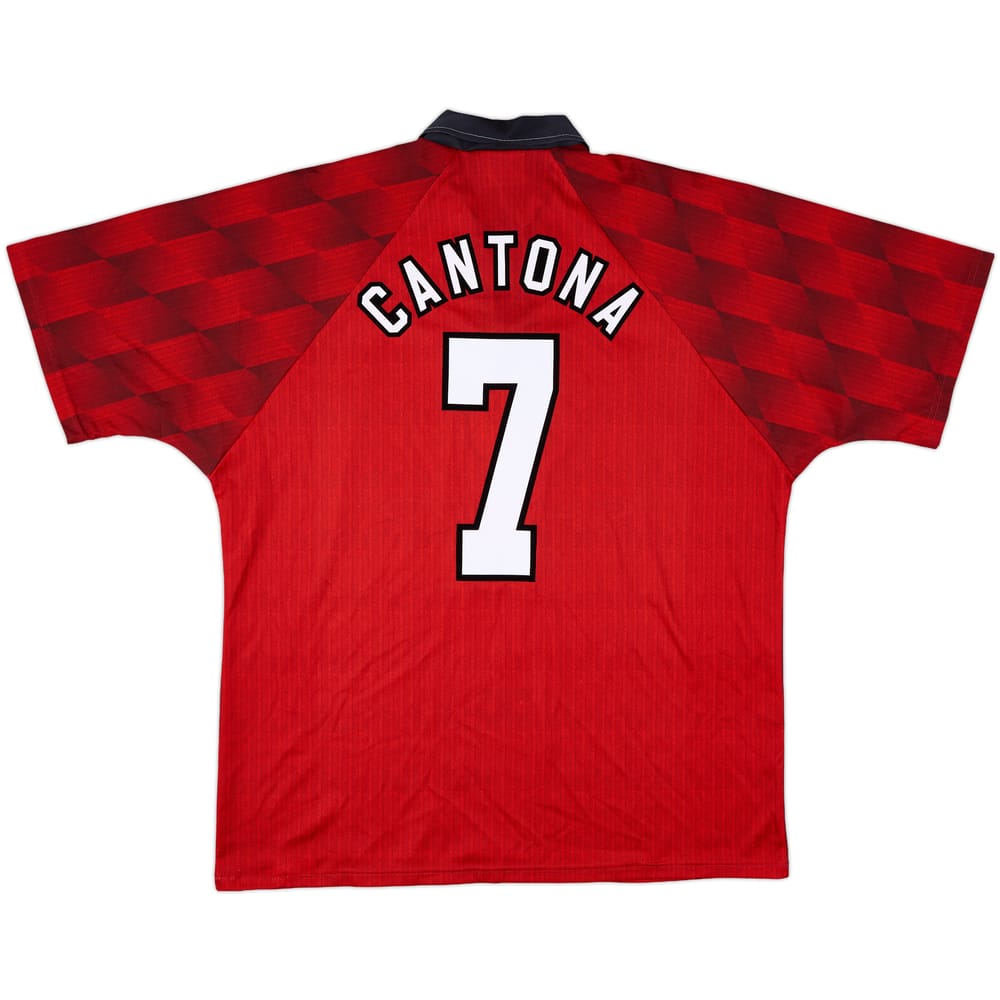 1996-98 Manchester United Home Shirt Cantona #7 - 7/10 - (XL)