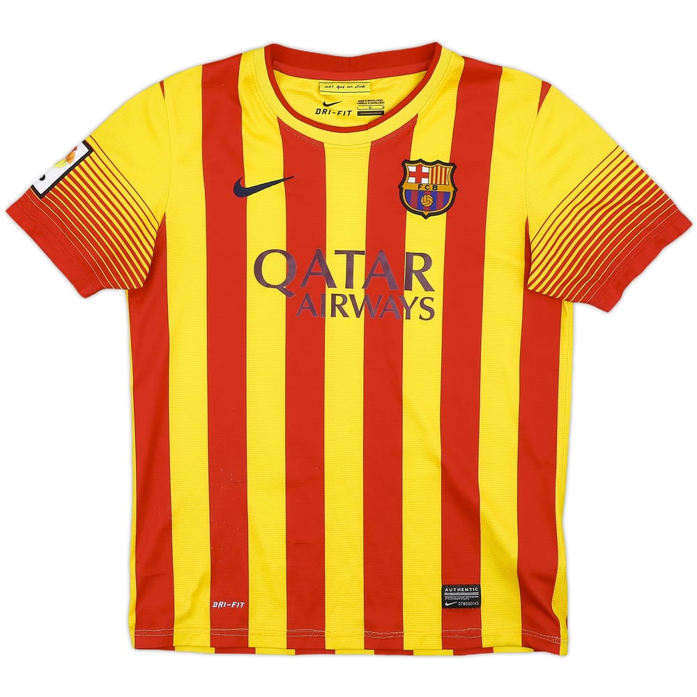 2013-15 Barcelona Away Shirt Messi #10 - 7/10 - (Women's L)