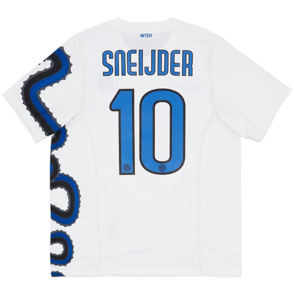 2010-11 Inter Milan Player Issue Away Shirt Sneijder #10 - 7/10 - (XL)