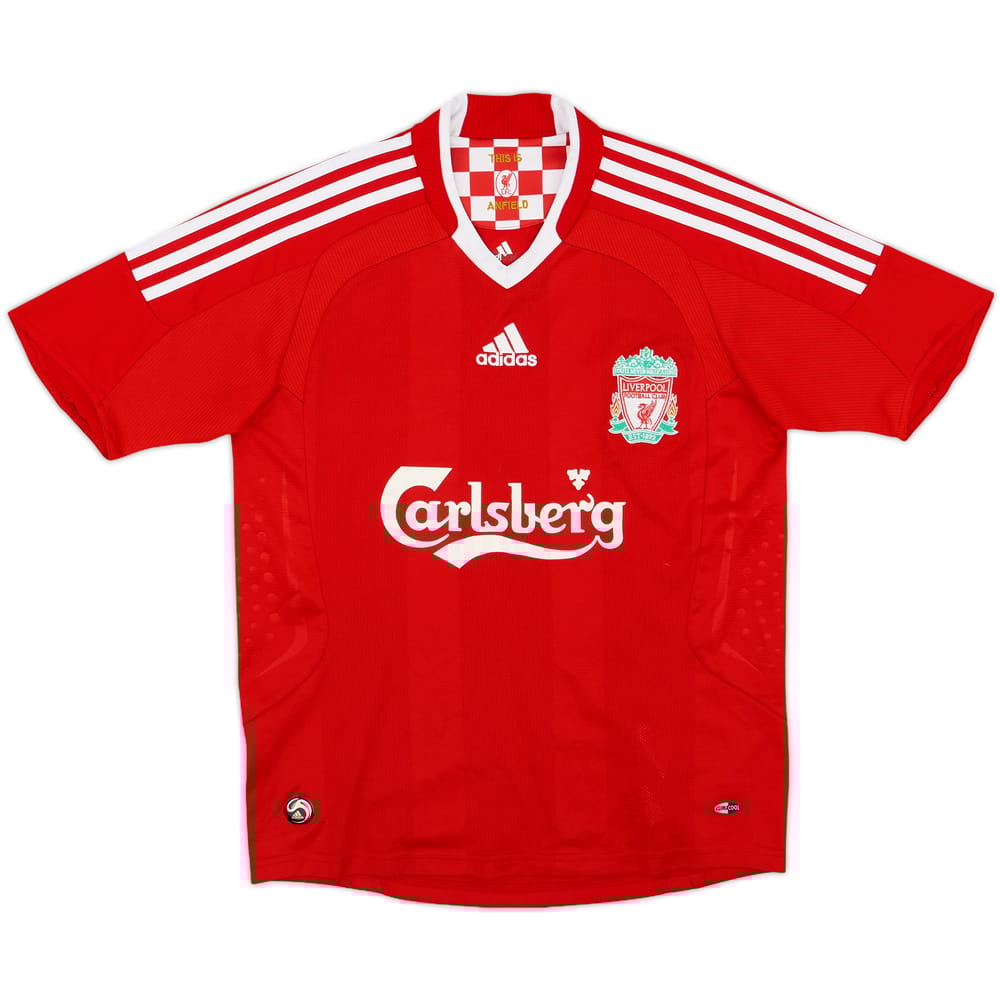 2008-10 Liverpool Home Shirt - 8/10 - (L.Boys)
