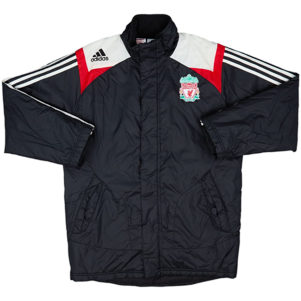2007-08 Liverpool adidas Padded Bench Coat - 8/10 - (L.Boys)
