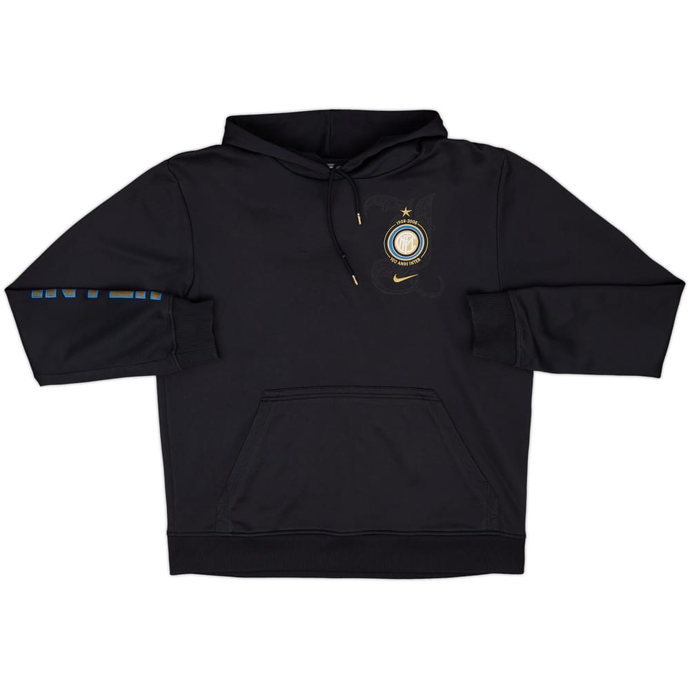 2008-09 Inter Milan Nike Hooded Sweat Top - 7/10 - (M)
