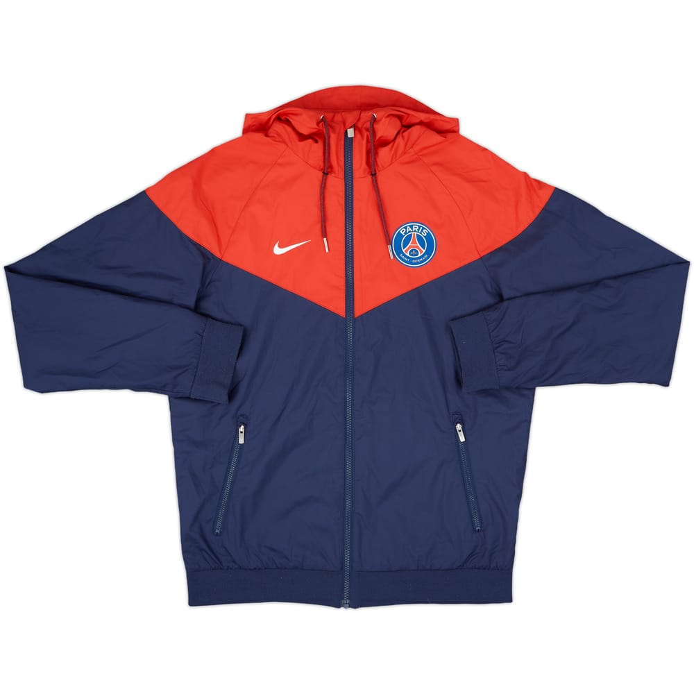 2017-18 Paris Saint-Germain Nike Hooded Track Jacket - 8/10 - (S)