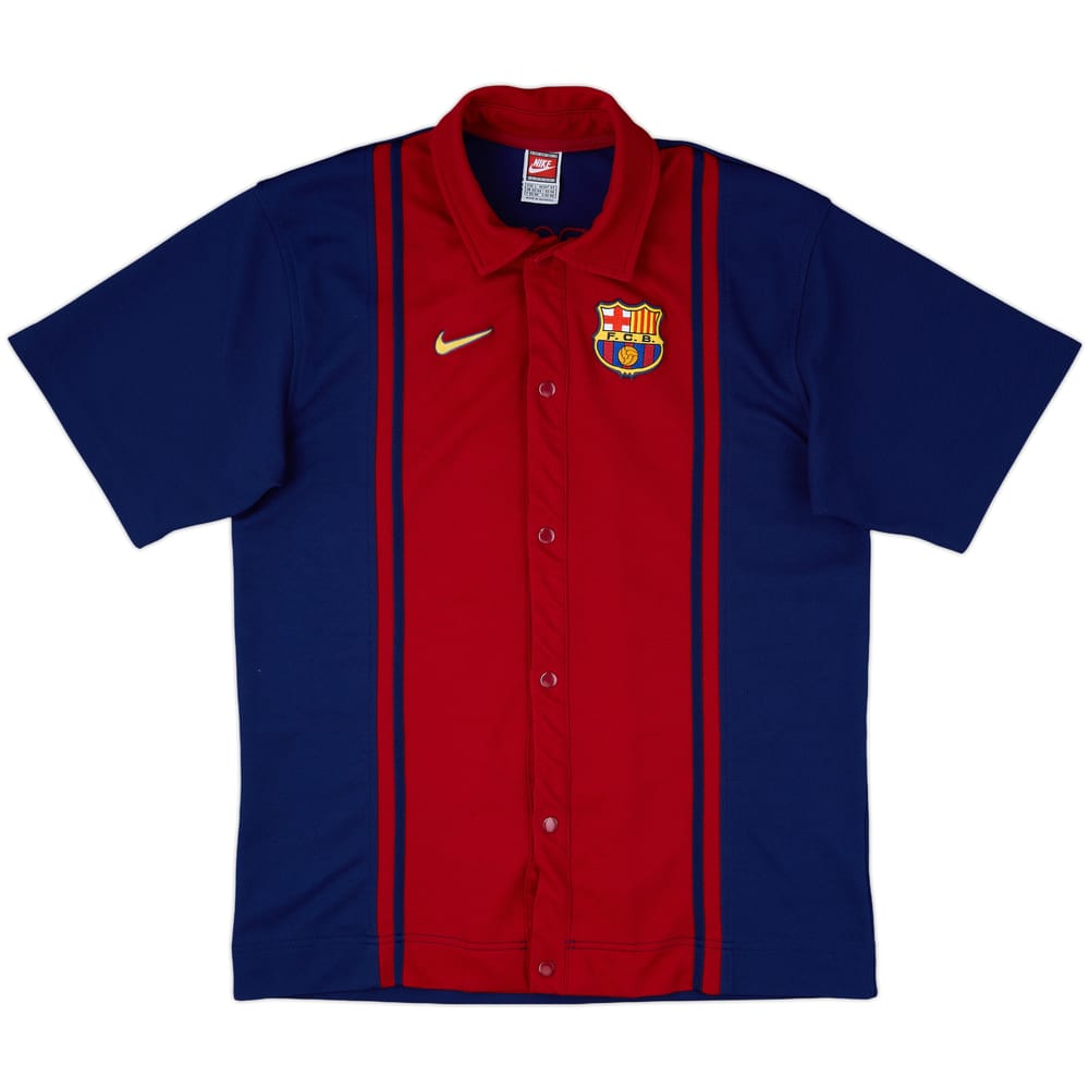 2008-09 Barcelona Nike Open Collar Shirt - 8/10 - (L)