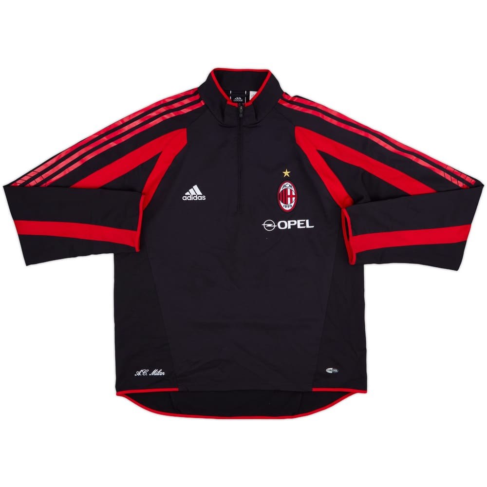 2005-06 AC Milan adidas 1/4 Zip Drill Top - 8/10 - (L)