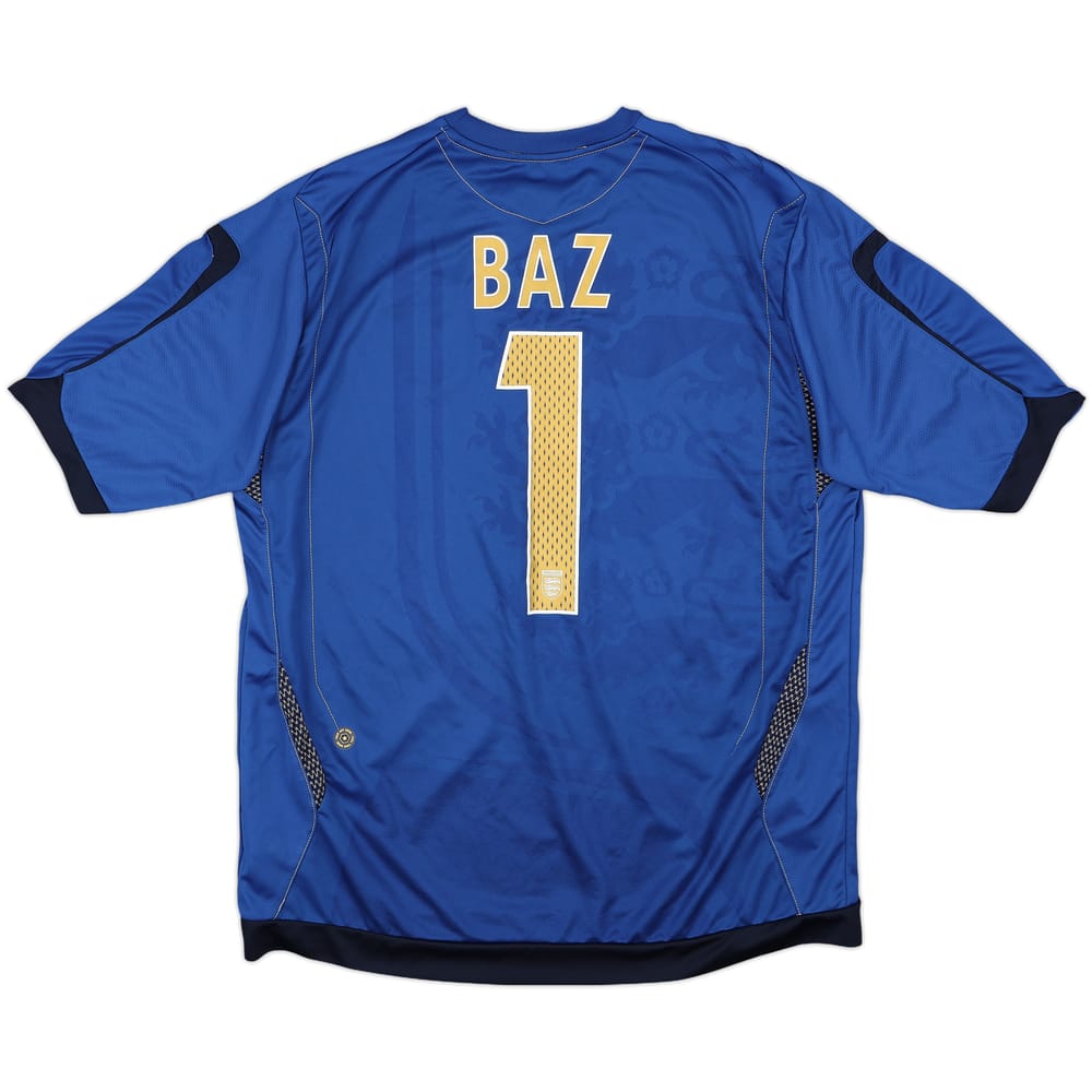 2006-08 England GK Shirt Baz #1 - 8/10 - (XL)