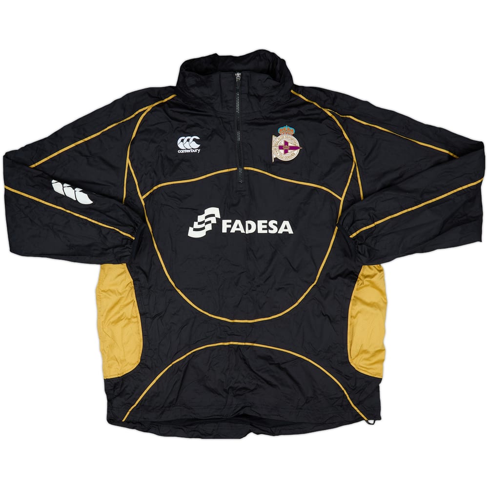 2007-08 Deportivo Canterbury 1/4 Zip Hooded Rain Jacket - 7/10 - (L)
