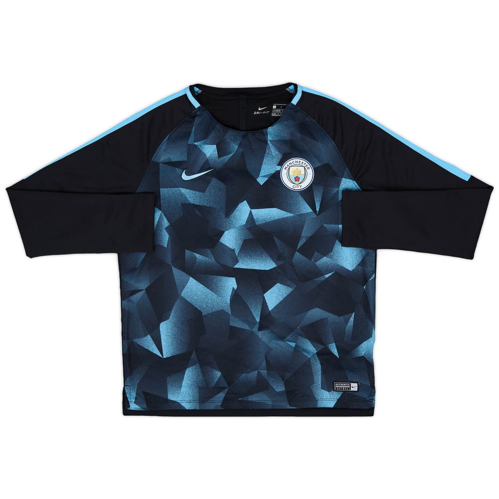 2017-18 Manchester City Nike Sweat Top - 9/10 - (L.Boys)