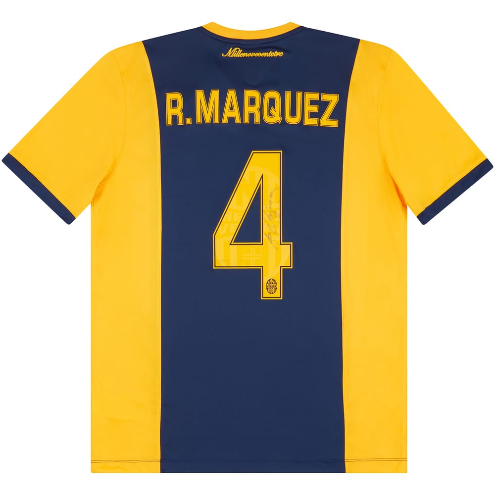 2014-15 Hellas Verona Signed Home Shirt R.Marquez #4 L
