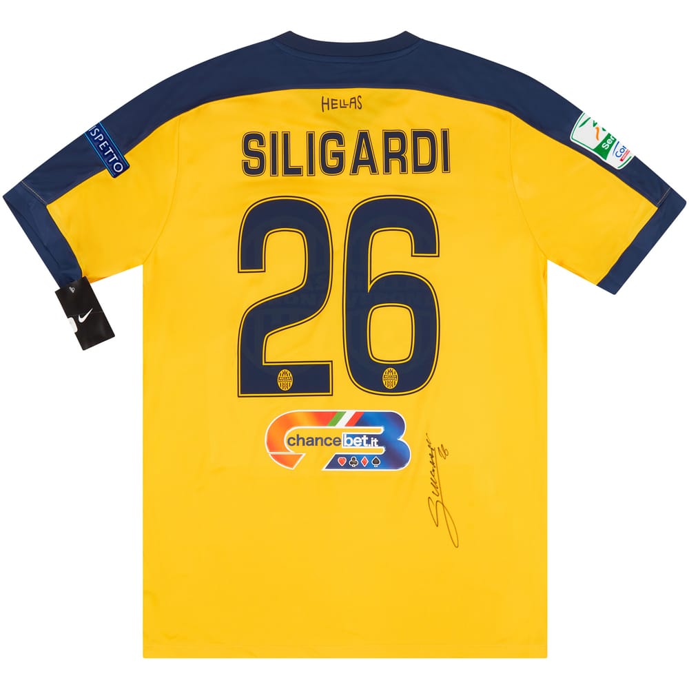 2016-17 Hellas Verona Signed Away Shirt Siligardi #26