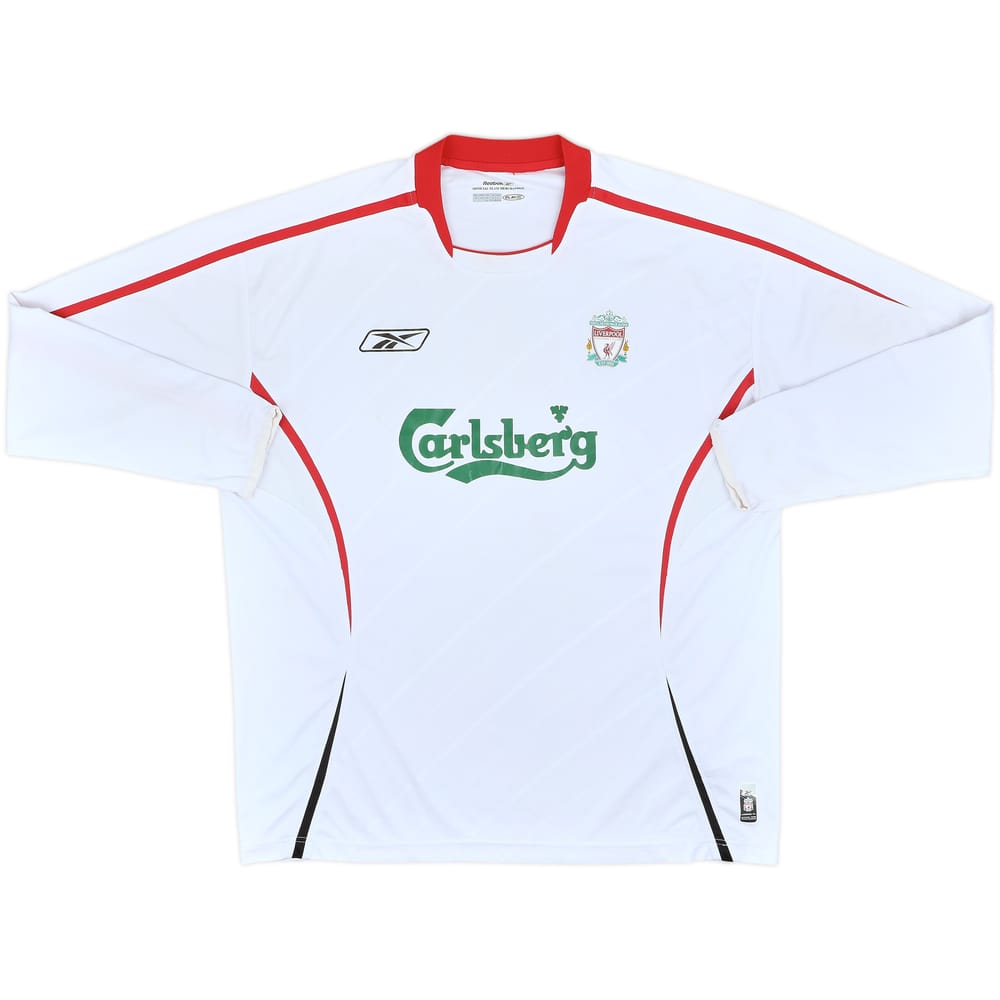 2005-06 Liverpool Away L/S Shirt - 5/10 - (XL)