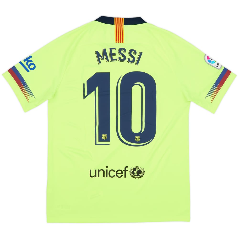 2018-19 Barcelona Away Shirt Messi #10 - 10/10 - (M)