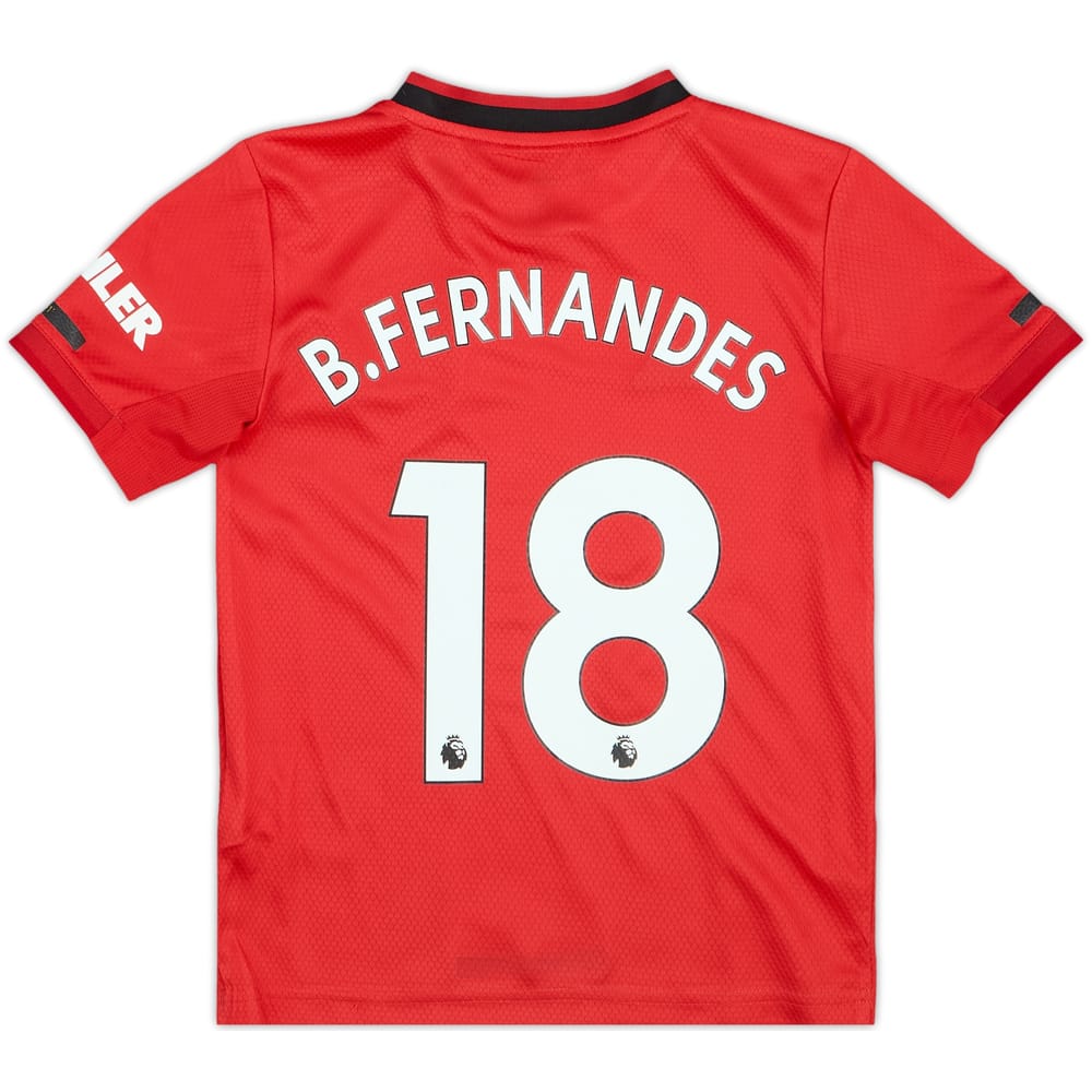 2019-20 Manchester United Home Shirt B.Fernandes #18 - 9/10 - (7-8 years)