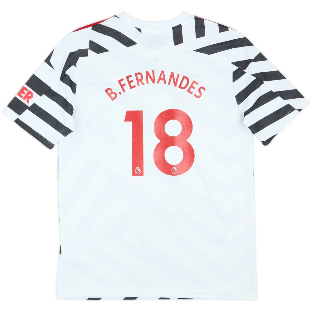 2020-21 Manchester United Third Shirt B.Fernandes #18 - 8/10 - (XL.Boys)