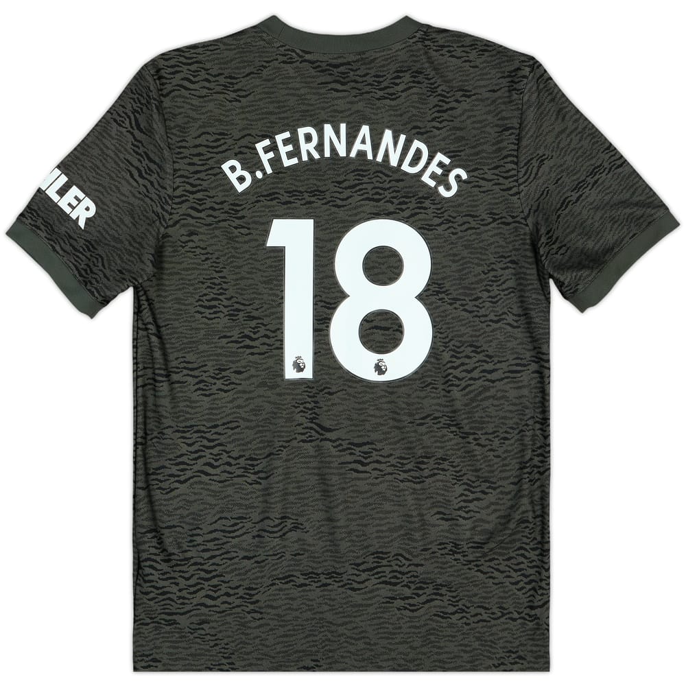 2020-21 Manchester United Away Shirt B.Fernandes #18 - 8/10 - (L.Boys)
