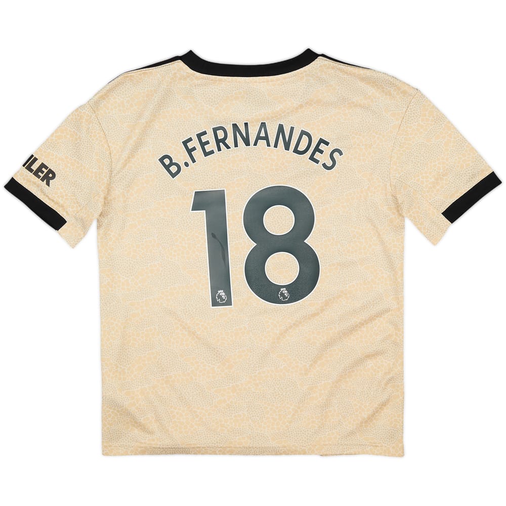 2019-20 Manchester United Away Shirt B.Fernandes #18 - 7/10 - (M.Boys)