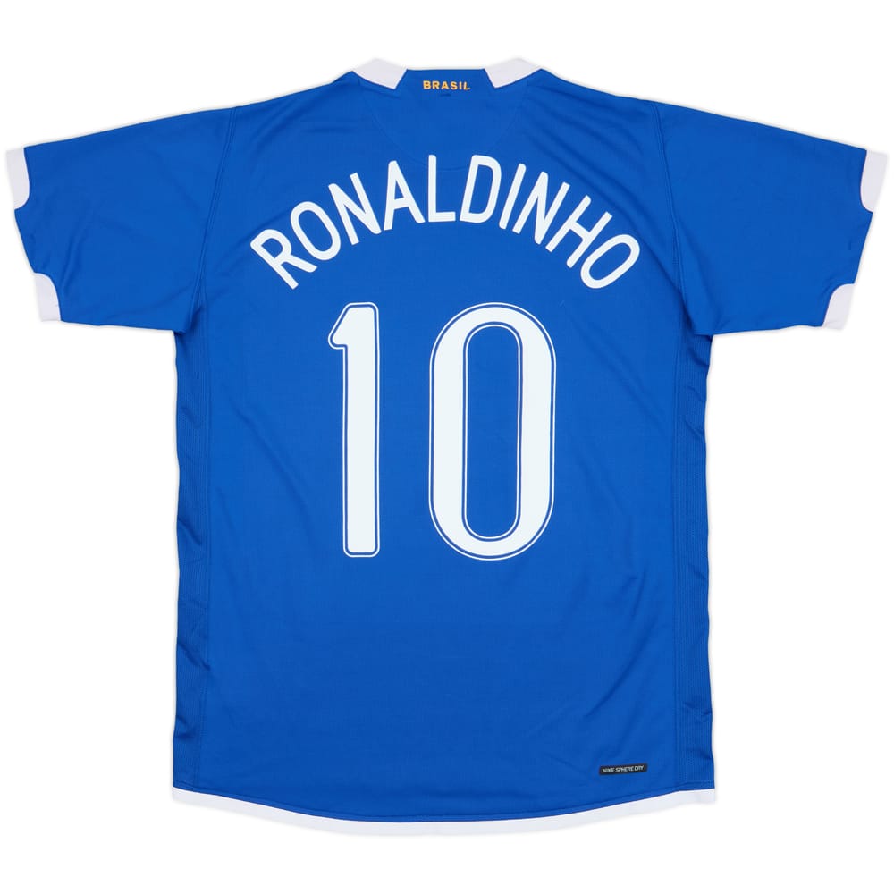 2006-07 Brazil Away Shirt Ronaldinho #10 - 6/10 - (M)